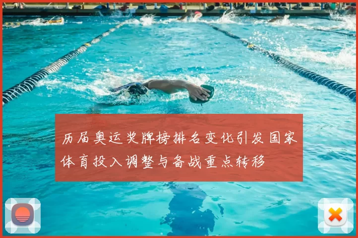 历届奥运奖牌榜排名变化引发国家体育投入调整与备战重点转移