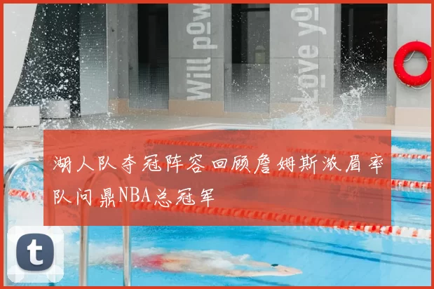 湖人队夺冠阵容回顾詹姆斯浓眉率队问鼎NBA总冠军